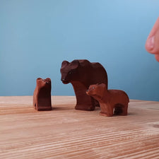 Brown Bears Family Set (Set of 3)