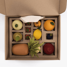 Sabo Concept Toy Food Handmade Wooden Toy Fruits Set (Large)