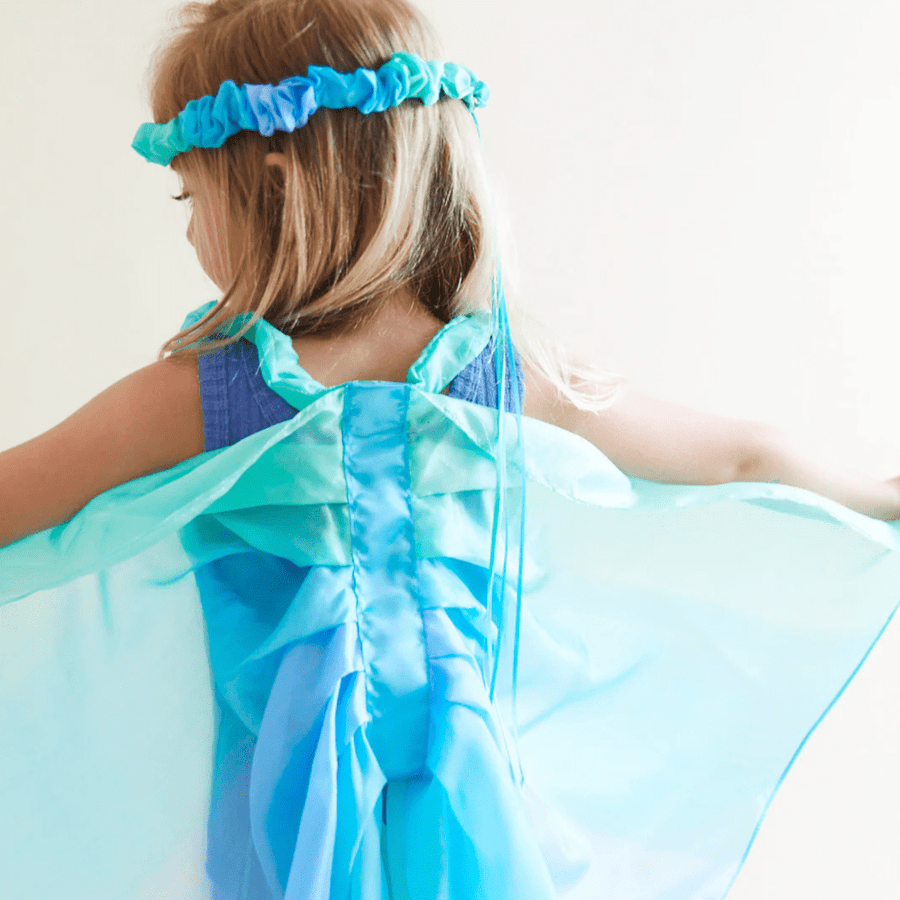 Sarah's Silks Dress Up Play Dress-Up Fairy/Butterfly Wings (Mermaid Collection - Sea)