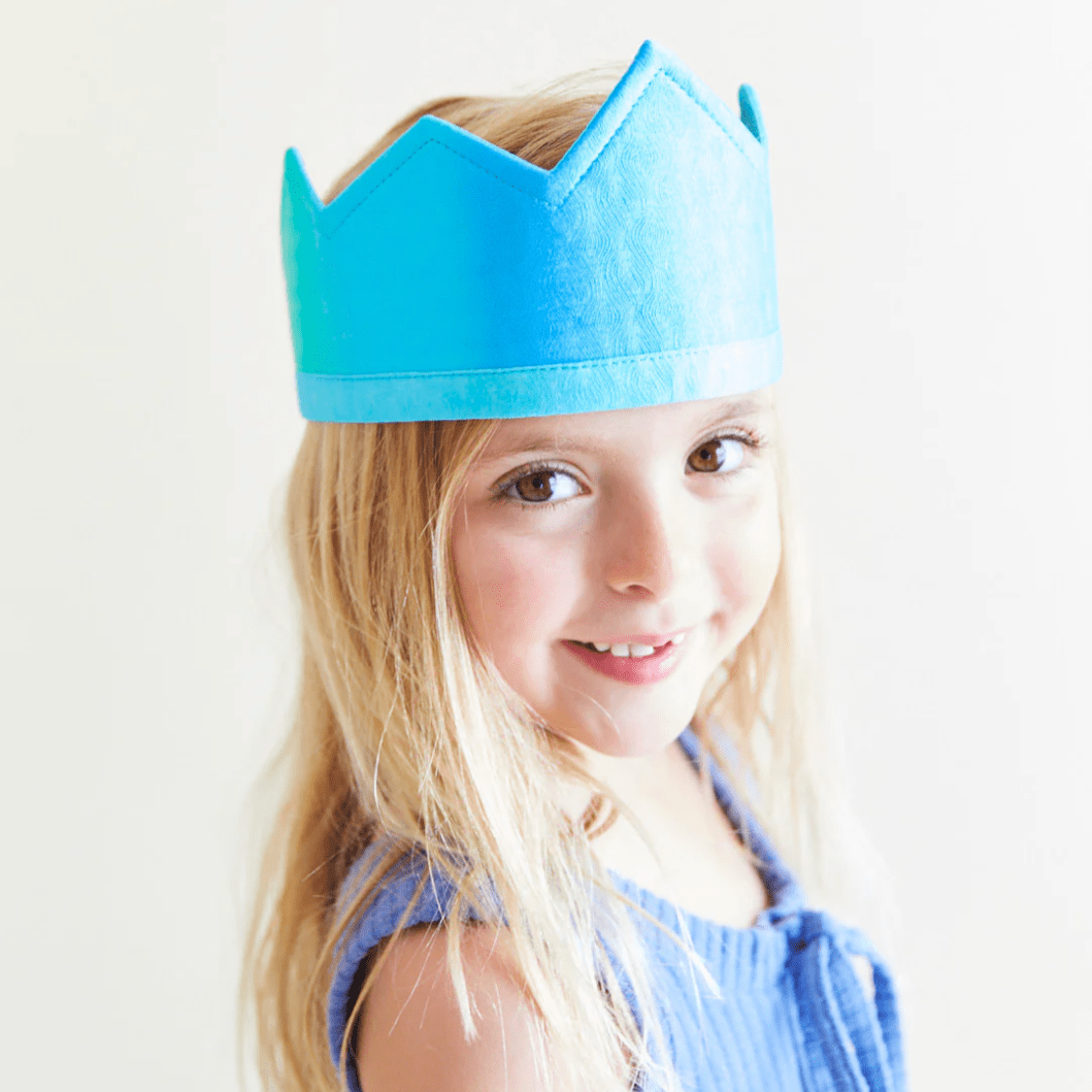 Sarah's Silks Dress Up Play Dress-Up Silk Crown (Mermaid Collection - Sea) Mermaid Crown I 100% Silk Crown for Birthdays and Dress Up