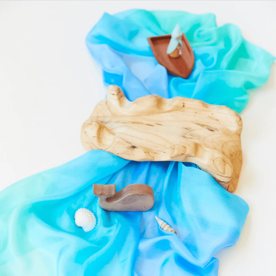Sarah's Silks Play Silks Enchanted Play Silk - Sea
