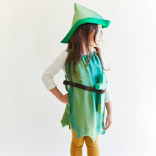 Sarah's Silks Dress Up Play Peter Pan Dress-up Set by Sarah's Silks 100% Silk Fairy Dress in Pink | Magical Costume for Kids