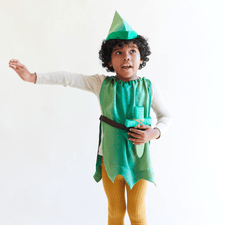 Sarah's Silks Dress Up Play Peter Pan Dress-up Set by Sarah's Silks 100% Silk Fairy Dress in Pink | Magical Costume for Kids