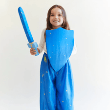 Sarah's Silks Dress Up Play Sarah's Silks Genie Pants (Starry Night) 100% Silk Star Genie Pants | Eco-Friendly Kids' Dress-up Costumes