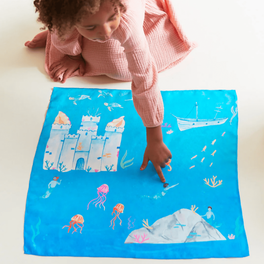 Sarah's Silks Play Silks Sarah's Silks Under the Sea Playsilk Under the Sea Playsilk I Montessori Story-Telling Toy