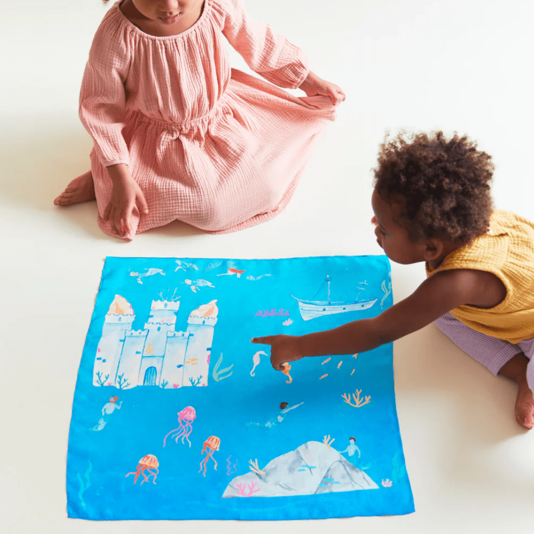 Sarah's Silks Play Silks Sarah's Silks Under the Sea Playsilk Under the Sea Playsilk I Montessori Story-Telling Toy