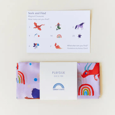 Sarah's Silks Dress Up Play Seek & Find Magical Creatures Playsilk by Sarah's Silks