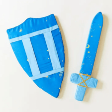 Sarah's Silks Dress Up Play Silk Covered Toy Shield (Star)