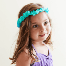 Sarah's Silks Dress Up Play Silk Garland (Mermaid Collection  - Sea) Mermaid Headband I Silk Garland for Dress Up & Pretend Play