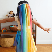 Sarah's Silks Play Silks Silk Georgette Rainbow Veil by Sarah's Silks