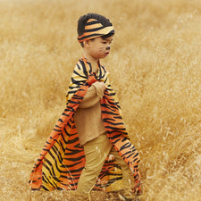 Sarah's Silks Dress Up Play Tiger Dress-up Set by Sarah's Silks 100% Silk Tiger Dress Up Set | Kids Tiger Costume for Magical Play