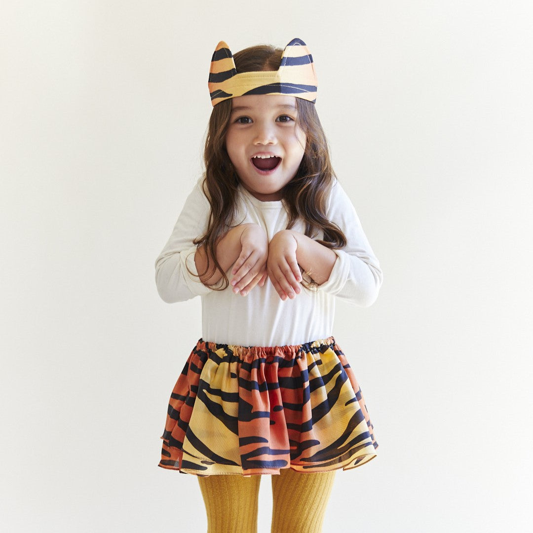 Sarah's Silks Dress Up Play Tiger Dress-up Set by Sarah's Silks 100% Silk Tiger Dress Up Set | Kids Tiger Costume for Magical Play