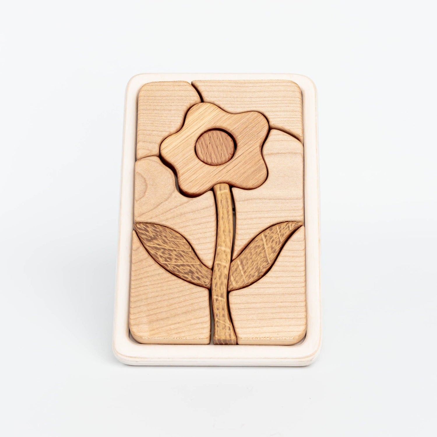 Tateplota Puzzle Flower Handmade Wooden Mosaic Puzzle (Flower) Handmade Wooden Mosaic Puzzle Flower | Wooden Flower Puzzle