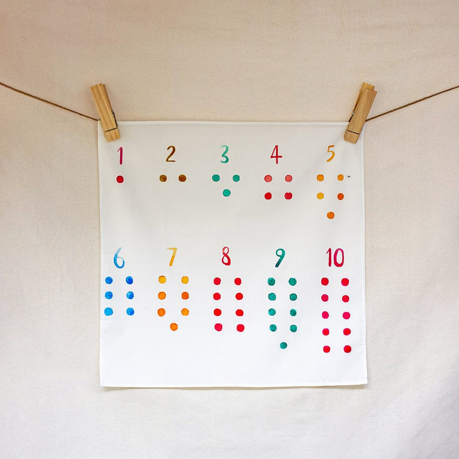 Wondercloths Play Cloths Wonderie "Numbers" Vegan Play Cloth