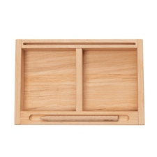 Wooden Story Building & Stacking Handmade Montessori Learning Tray (2 Parts) by Wooden Story