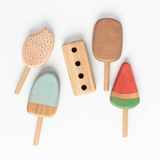Handmade Wooden Ice Cream Set