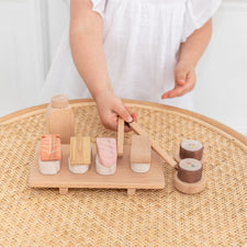 4OurBaby Wooden Toys Handmade Wooden Sushi Set