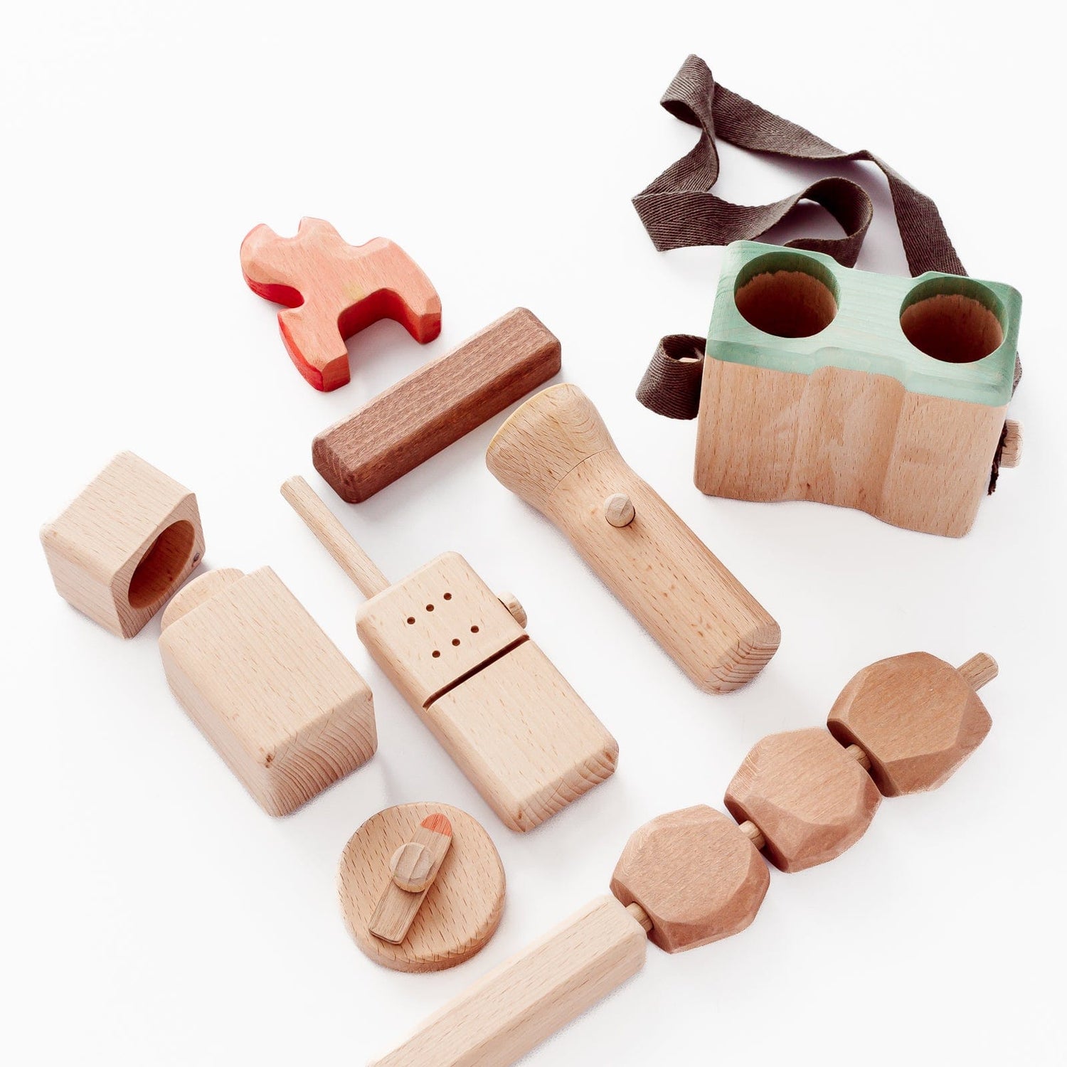 4OurBaby Wooden Toys Wooden Explorer & Play Camping Set