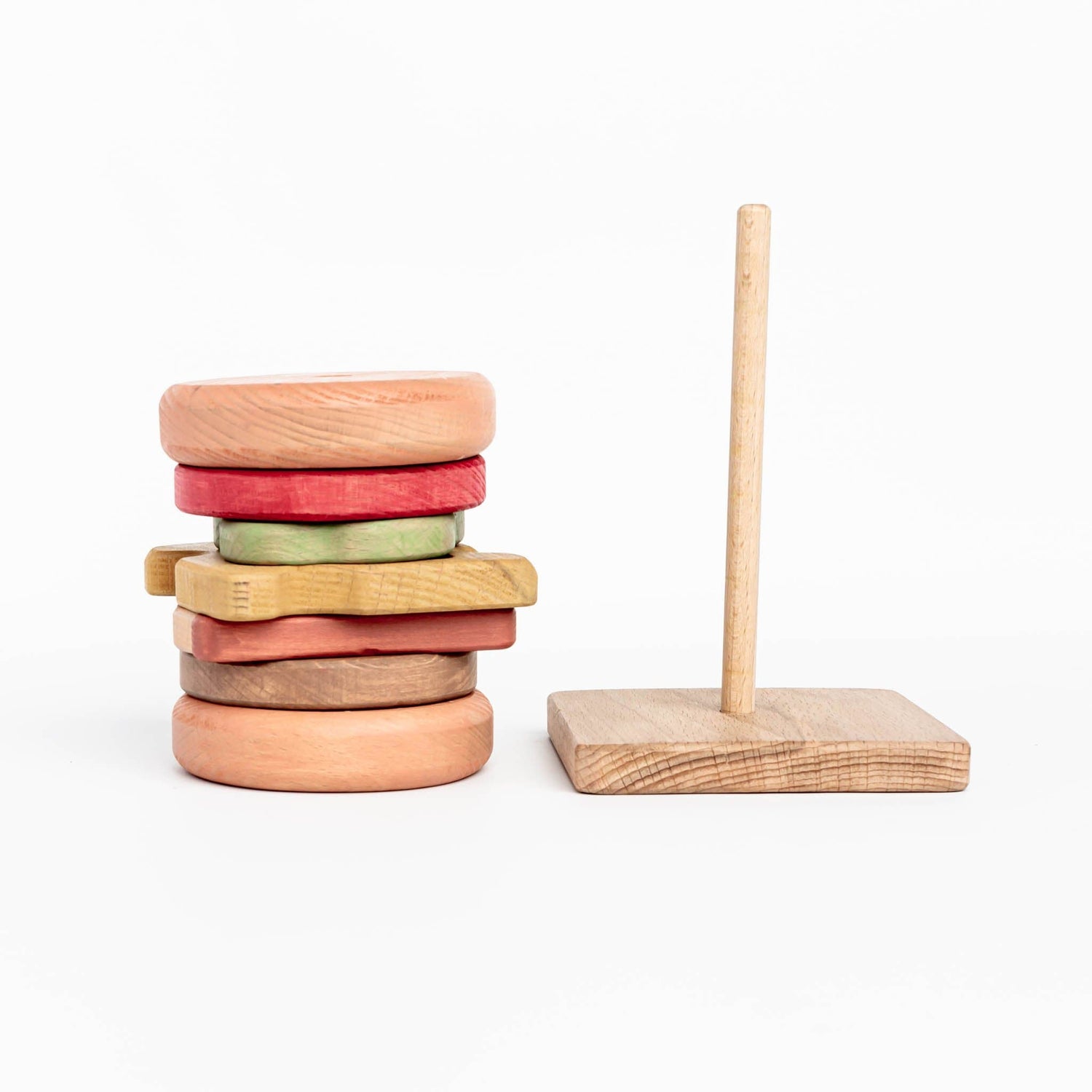 4OurBaby Building & Stacking Wooden Hamburger Stacking Toy