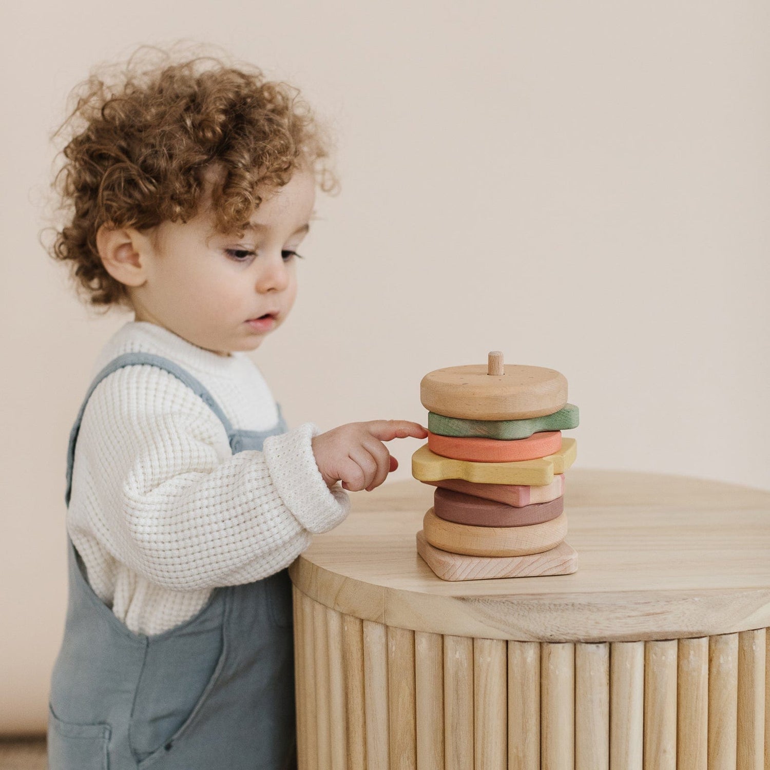 4OurBaby Building & Stacking Wooden Hamburger Stacking Toy