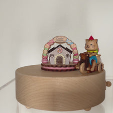 Wooden Candy House Music Box