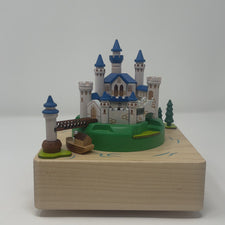 Wooden Forest Castle Music Box