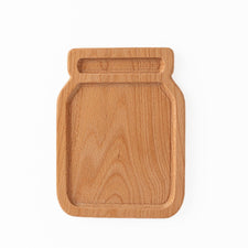 Aw & Co. Sensory Play Large Wooden Jar Plate / Sensory Tray (Made in Canada)