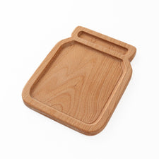 Aw & Co. Sensory Play Large Wooden Jar Plate / Sensory Tray (Made in Canada)