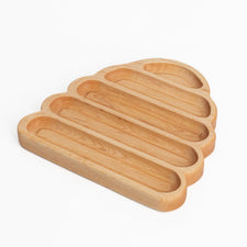 Aw & Co. Sensory Play Wooden Bee Hive Plate / Sensory Tray (Made in Canada)