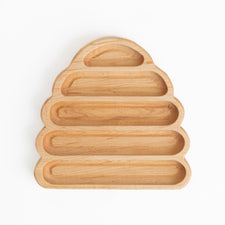 Aw & Co. Sensory Play Wooden Bee Hive Plate / Sensory Tray (Made in Canada)