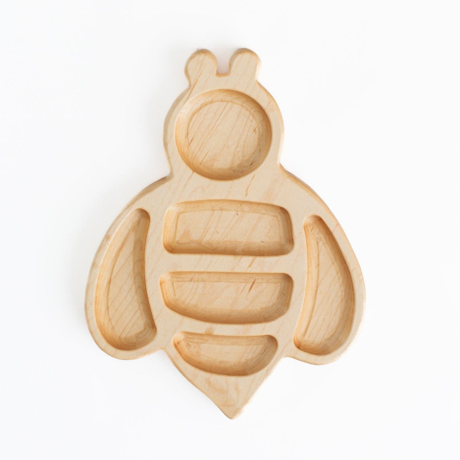 Aw & Co. Sensory Play Wooden Bumble Bee Plate / Sensory Tray (Made in Canada)
