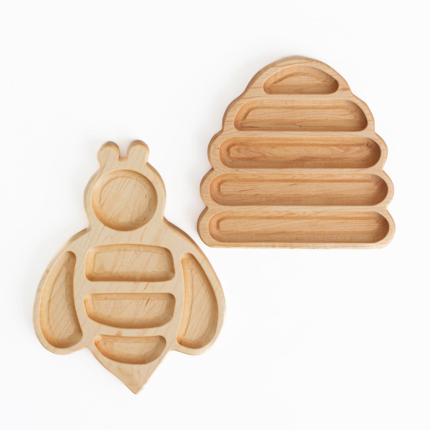 Aw & Co. Sensory Play Wooden Bumble Bee Plate / Sensory Tray (Made in Canada)