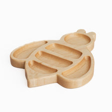 Aw & Co. Sensory Play Wooden Bumble Bee Plate / Sensory Tray (Made in Canada)