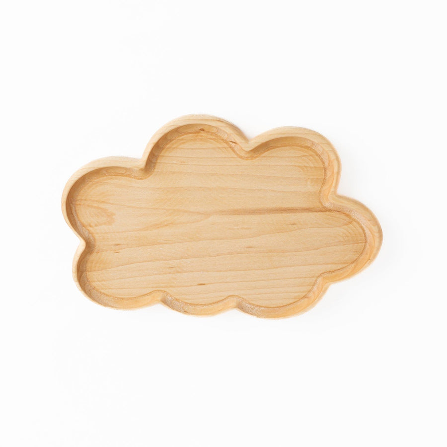 Aw & Co. Sensory Play Wooden Cloud Plate / Sensory Tray (Made in Canada)