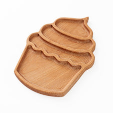 Aw & Co. Sensory Play Wooden Cupcake Plate / Sensory Tray (Made in Canada)