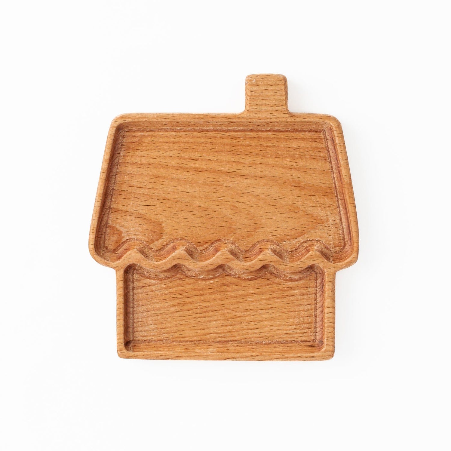 Aw & Co. Sensory Play Wooden Gingerbread House Plate / Sensory Tray (Made in Canada)