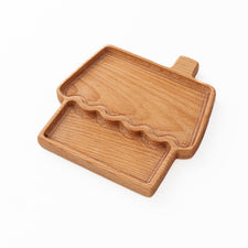 Aw & Co. Sensory Play Wooden Gingerbread House Plate / Sensory Tray (Made in Canada)