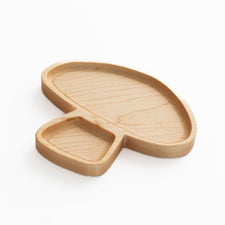 Aw & Co. Sensory Play Wooden Mushroom Plate / Sensory Tray (Made in Canada)