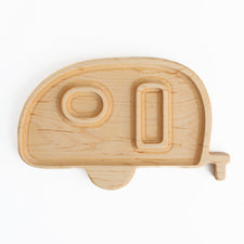 Aw & Co. Sensory Play Wooden Retro Camper Plate / Sensory Tray (Made in Canada)