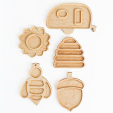 Aw & Co. Sensory Play Wooden Retro Camper Plate / Sensory Tray (Made in Canada)