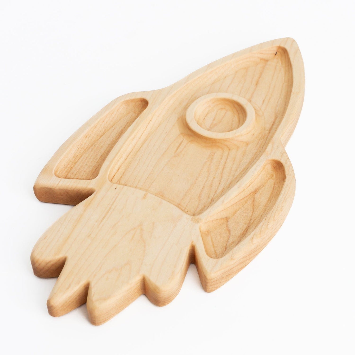 Aw & Co. Sensory Play Wooden Rocket Plate / Sensory Tray (Made in Canada)