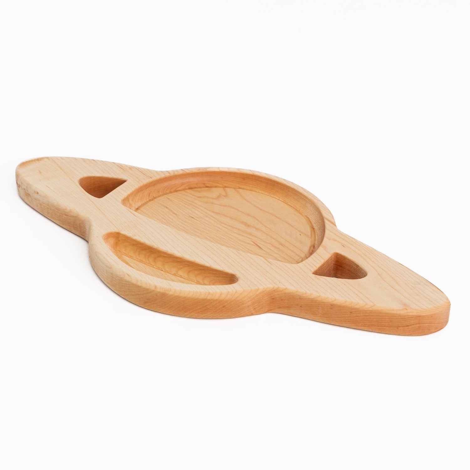 Aw & Co. Sensory Play Wooden Saturn Plate / Sensory Tray (Made in Canada)