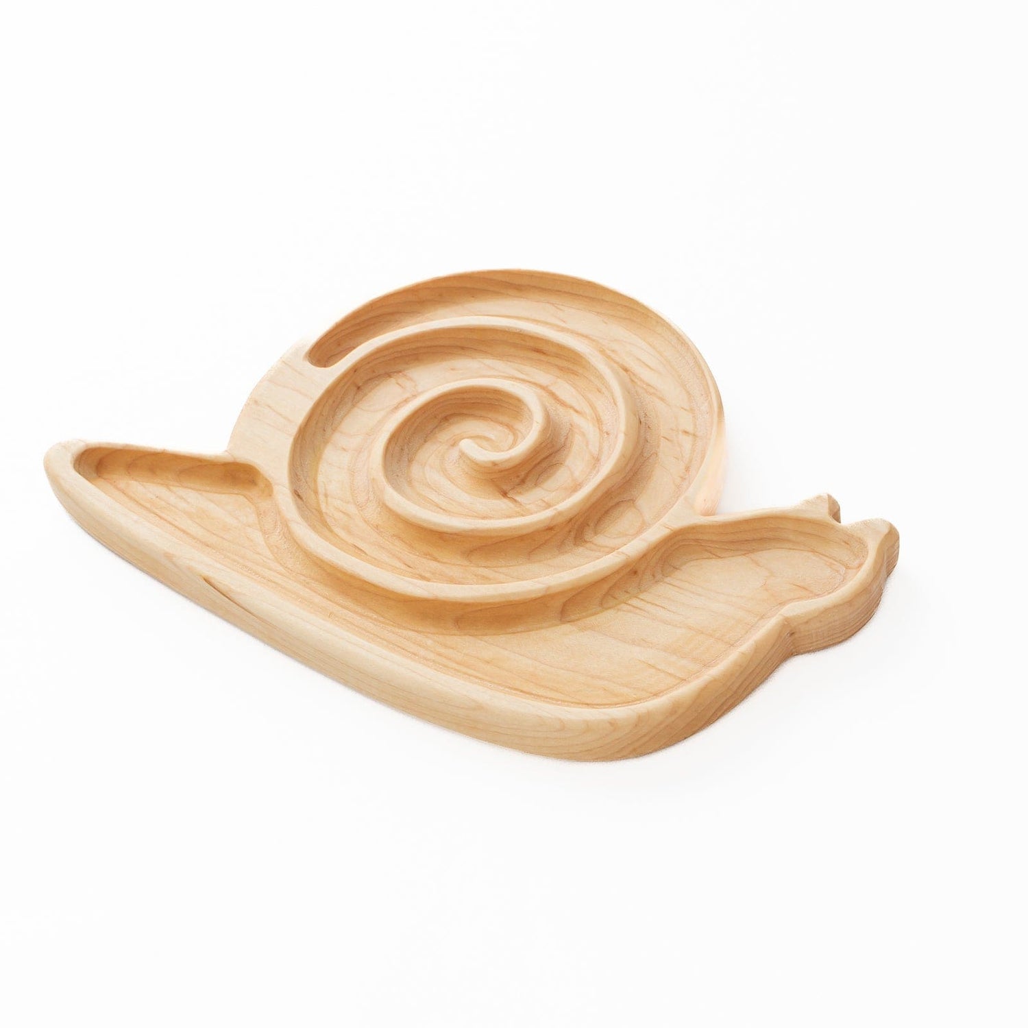 Aw & Co. Sensory Play Wooden Snail Plate / Sensory Tray (Made in Canada)