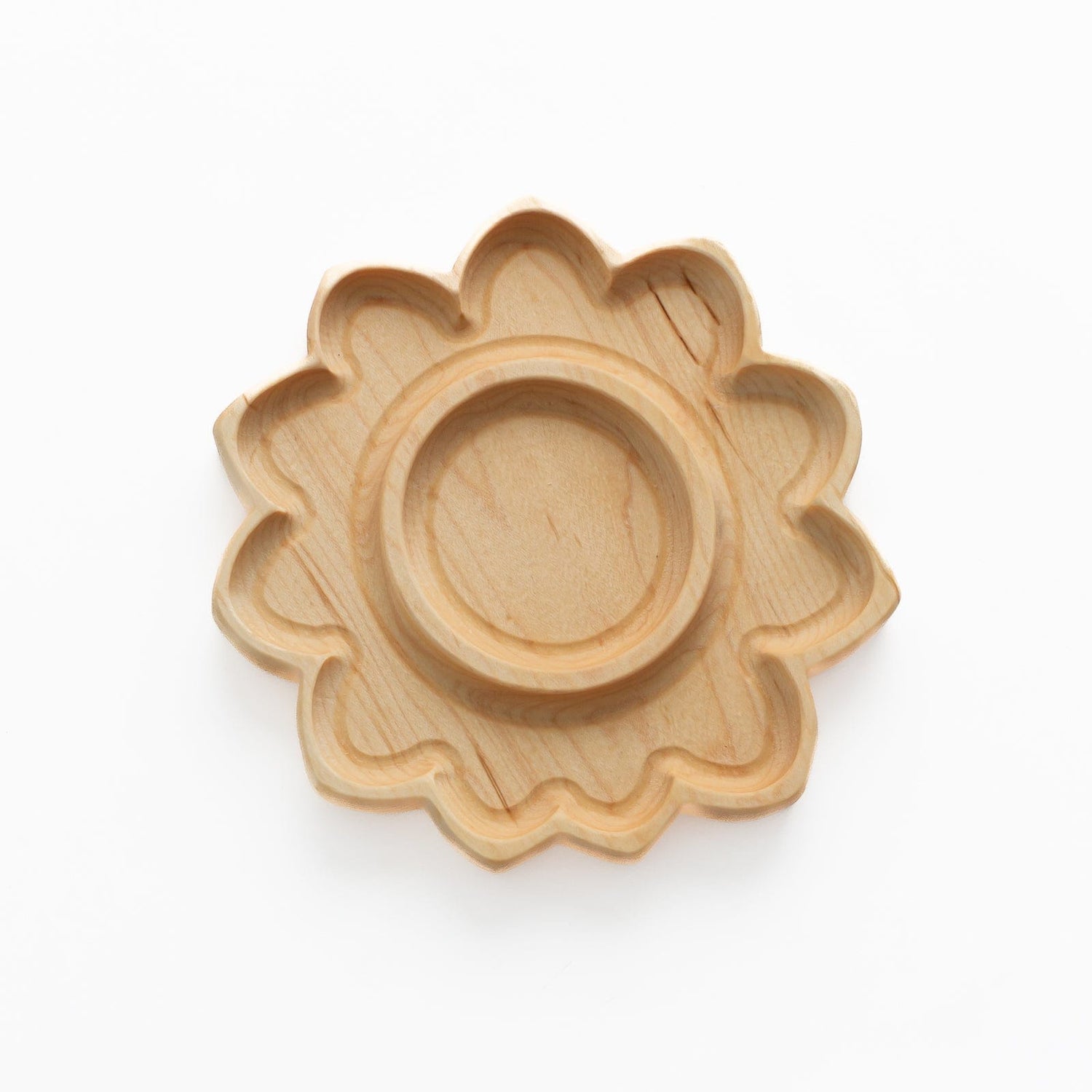 Aw & Co. Sensory Play Wooden Sunflower Plate / Sensory Tray (Made in Canada)
