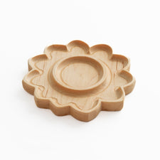 Aw & Co. Sensory Play Wooden Sunflower Plate / Sensory Tray (Made in Canada)