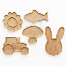 Aw & Co. Sensory Play Wooden Tractor Plate / Sensory Tray (Made in Canada)