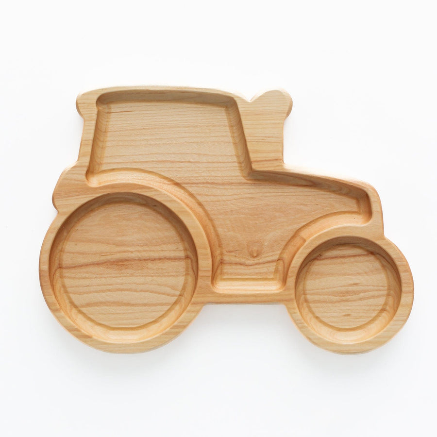 Aw & Co. Sensory Play Wooden Tractor Plate / Sensory Tray (Made in Canada)