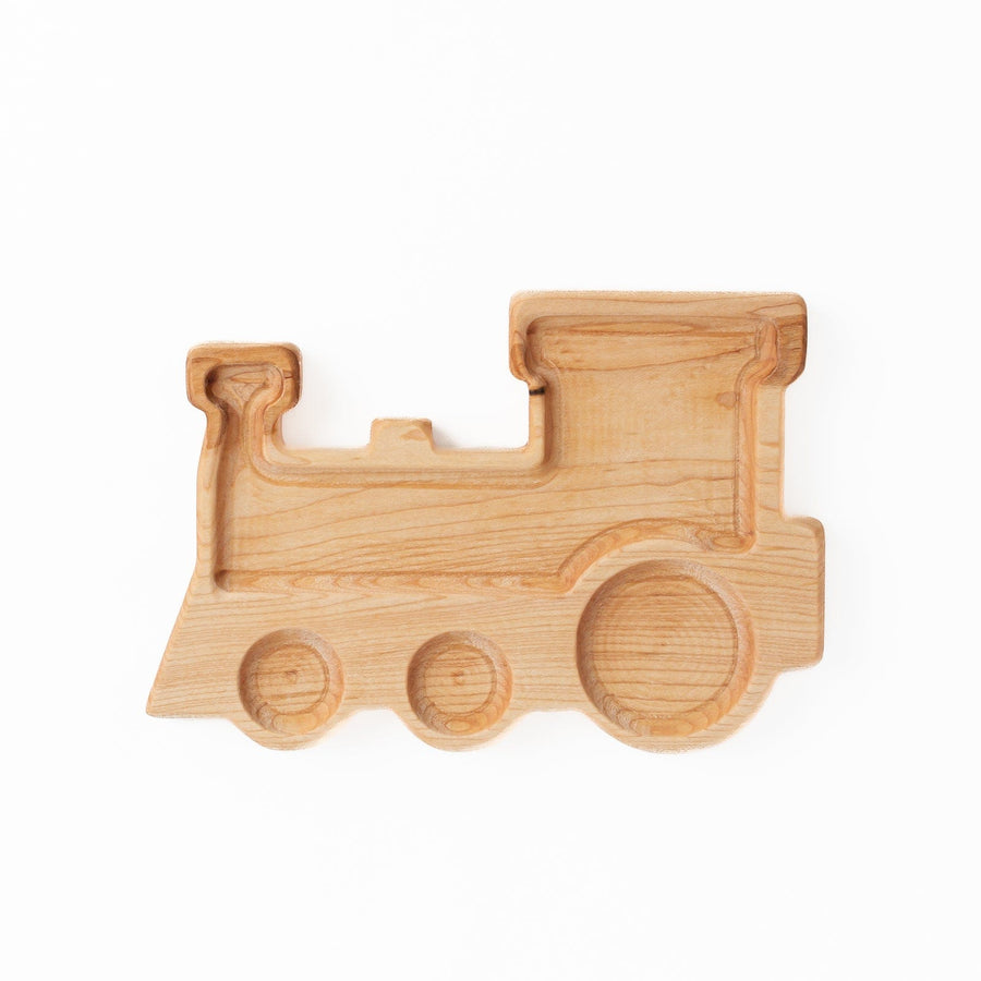 Aw & Co. Sensory Play Wooden Train Plate / Sensory Tray (Made in Canada)