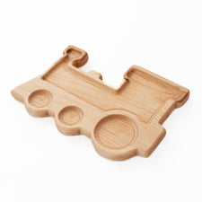 Aw & Co. Sensory Play Wooden Train Plate / Sensory Tray (Made in Canada)