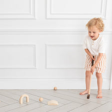 Beige Bois Wooden Toys Handmade Wooden Toddler Golf Set